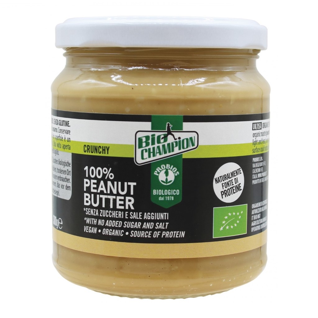 Bơ Đậu Phộng Rang Hữu Cơ 300g Probios Organic Roasted Peanut Butter Crunchy