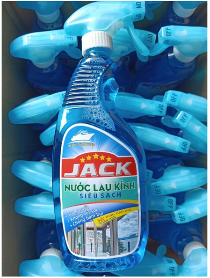 Nước lau kính JACK đa năng siêu sạch - Chai 650ml