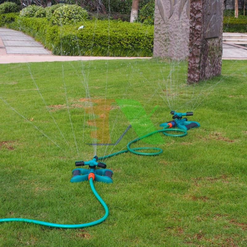Nozzle watering plants automatic 3 wing rotatable 360 ° t3c-cb bundled wire quick connector, stand the butterfly wings, watering grass, vegetables, flowers, water cooling roof, curing Concrete