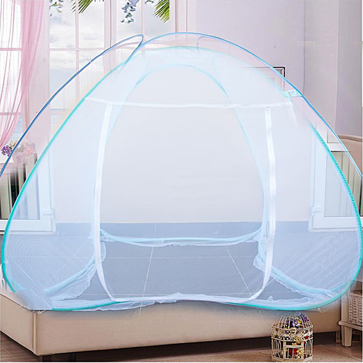 Mùng bung 1,6x2m-Màn chụp tự bung gấp gọn -mùng lều người lớn chống muỗi