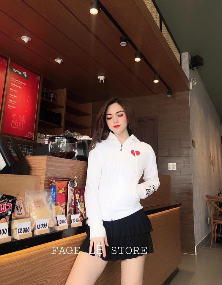 ÁO KHOÁT NỮ CAO CẤP THÊU TIM DỄ THƯƠNG