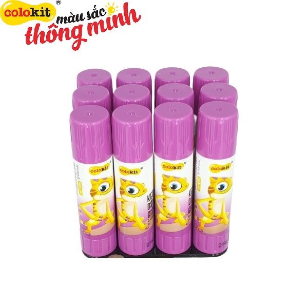 Lốc 12 keo hồ khô đổi màu thần kỳ - Thiên Long Colokit G-C008