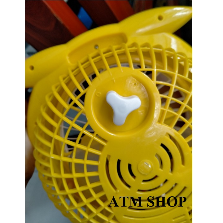 QUẠT ĐIỆN MINI PIKACHU-QUẠT ĐỂ BÀN
