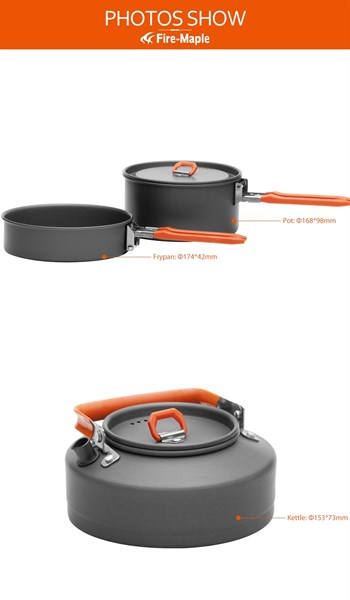 [HCM]Bộ nồi nấu ăn dã ngoại Fire Maple Feast 2