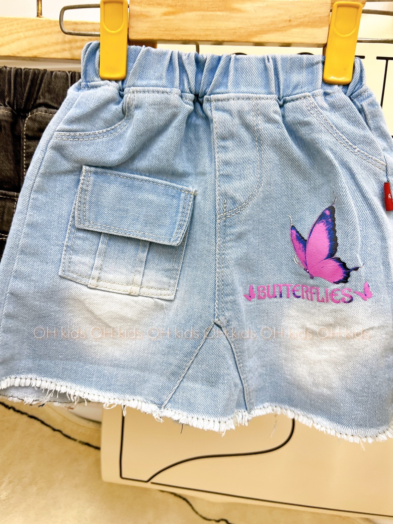 set jean bướm dễ thương cho bé gái