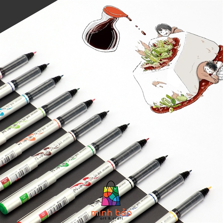 BÚT VIẾT THƯ PHÁP HÁN TỰ, CALLIGRAPHY, KANJI - BAOKE S46