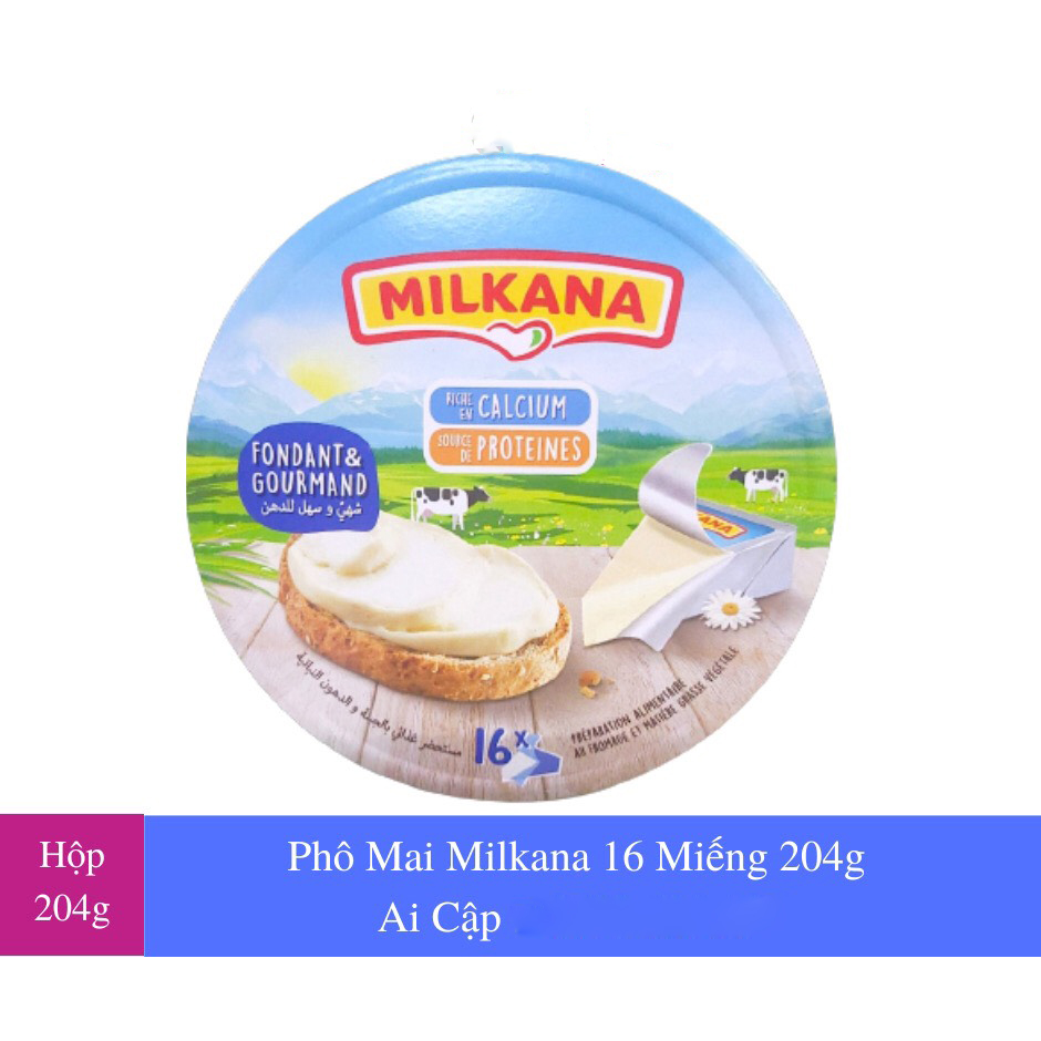 [HCM]Hộp phô mai Teama Ai cập 16 miếng/hộp