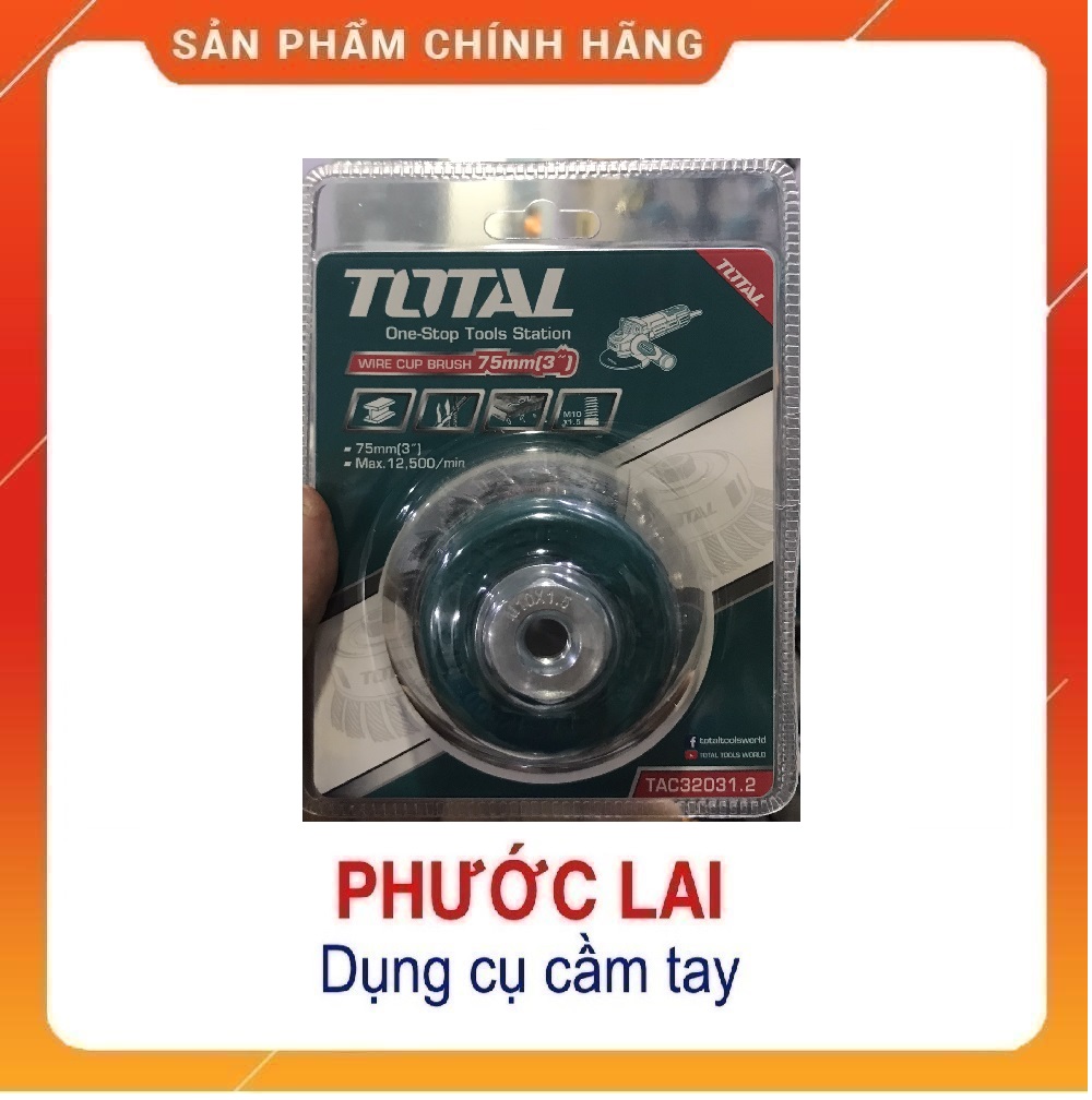 Cước thép xoắn 75mm TOTAL TAC32031.2