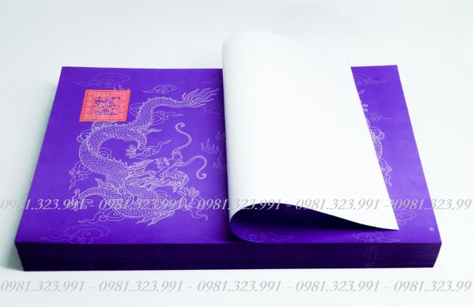 500 giấy rồng chầu tứ phủ 5 màu (đỏ, vàng, xanh, trắng, tím)