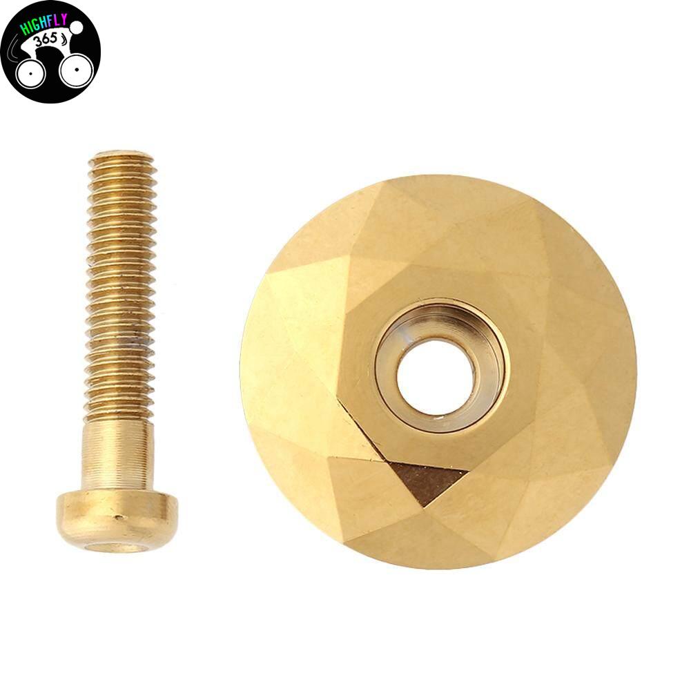 Nắp chụp pô tăng xe đạp 1-1/8 inch, nắp đậy tai nghe xe đạp với bu lông, màu xanh cháy
