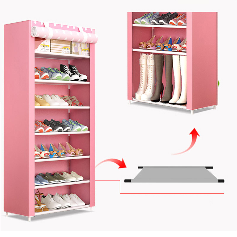 TỦ VẢI ĐỰNG GIÀY DÉP 7 TẦNG 8 NGĂN