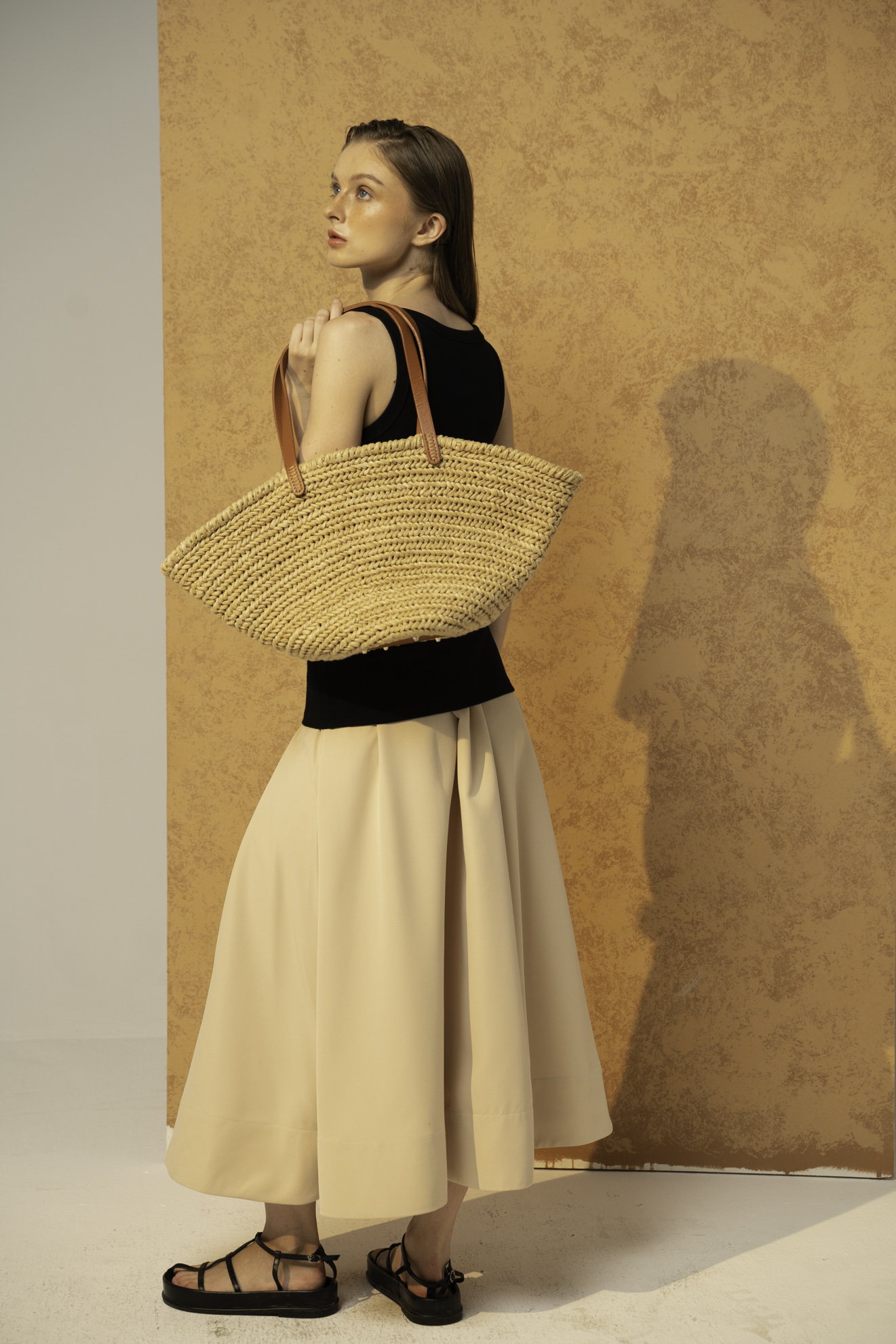 CHÂN VÁY KAKI CẠP CHUN - DALLAS SKIRT
