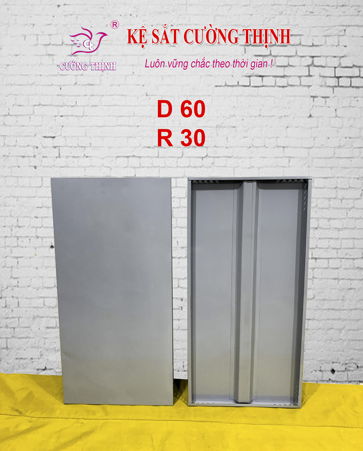 Mâm sắt dài 60cm x rộng 30cm - Lắp ráp kệ đa năng