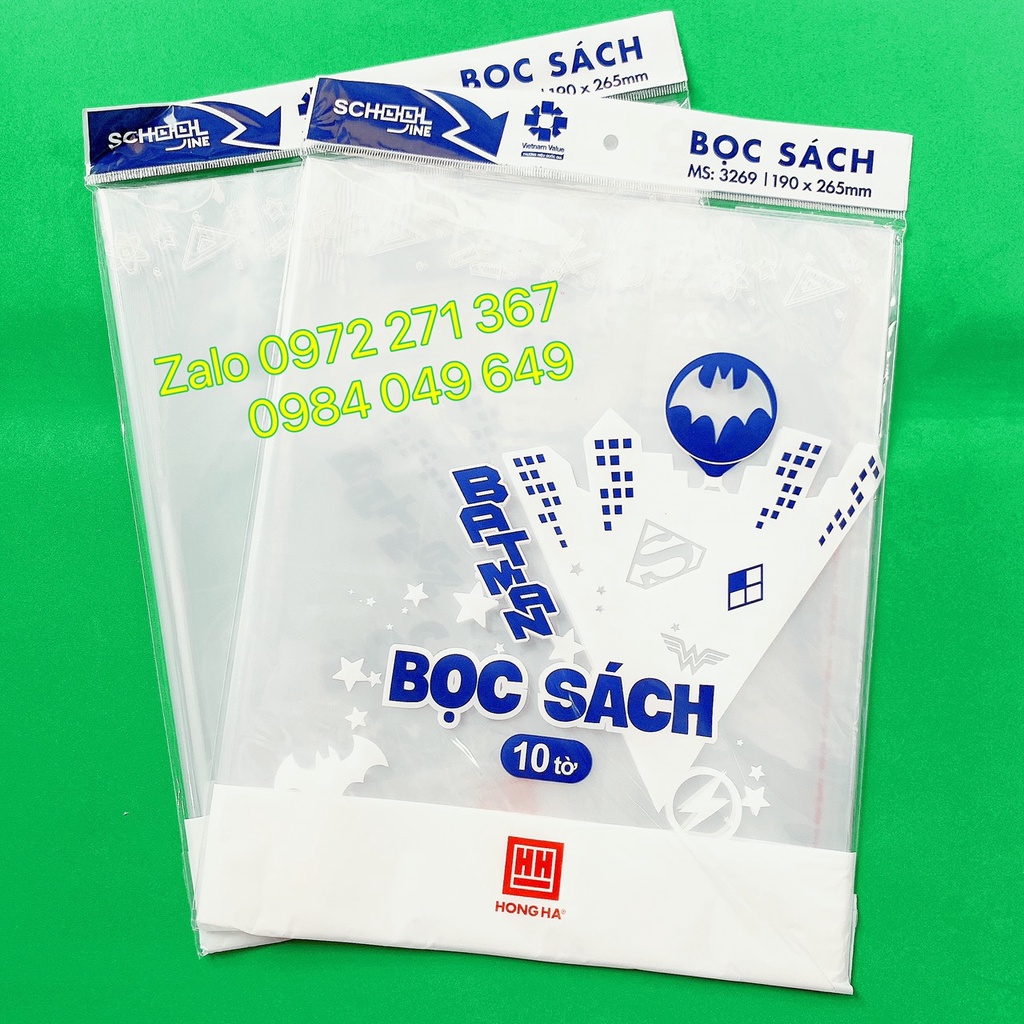 Bọc sách cấp 2, 3 hồng hà 3269