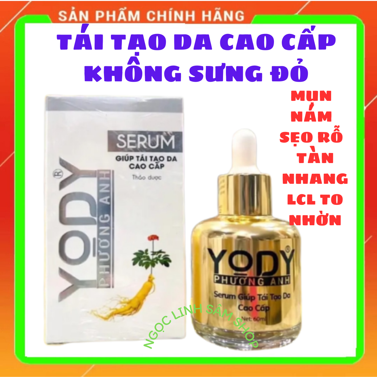 Serum Tái Tạo Cao Cấp Phương Anh - KHÔNG SƯNG ĐỎ