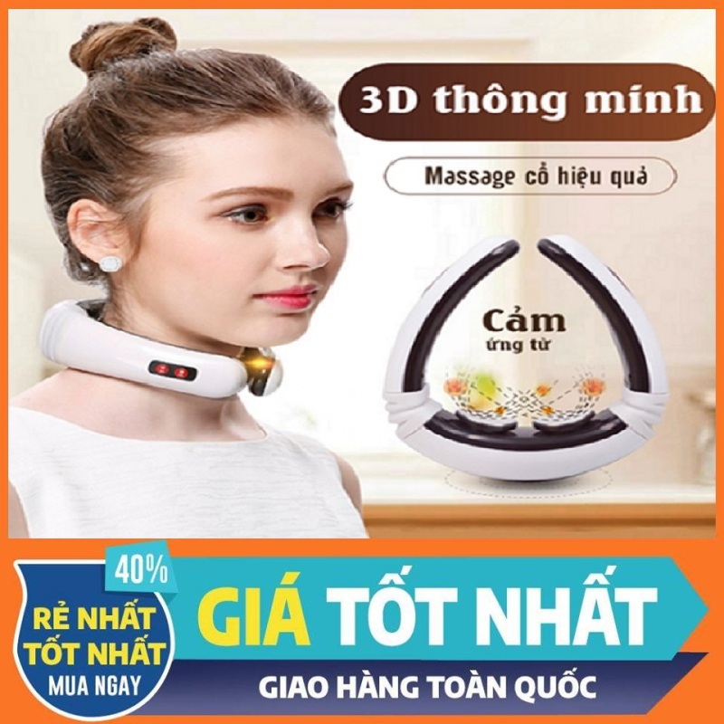 Bảng giá Máy massage cầm tay mini rung cho nam, nữ tại nhà | Máy massage cổ, vai, gáy dùng pin có cảm ứng xung điện từ 3D thông minh
