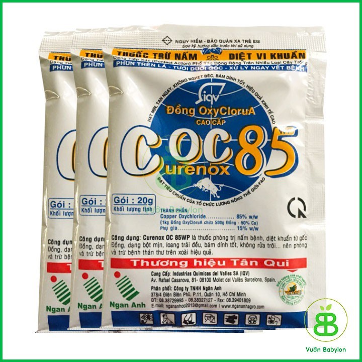 Phòng trừ nấm bệnh - diệt vi khuẩn coc85