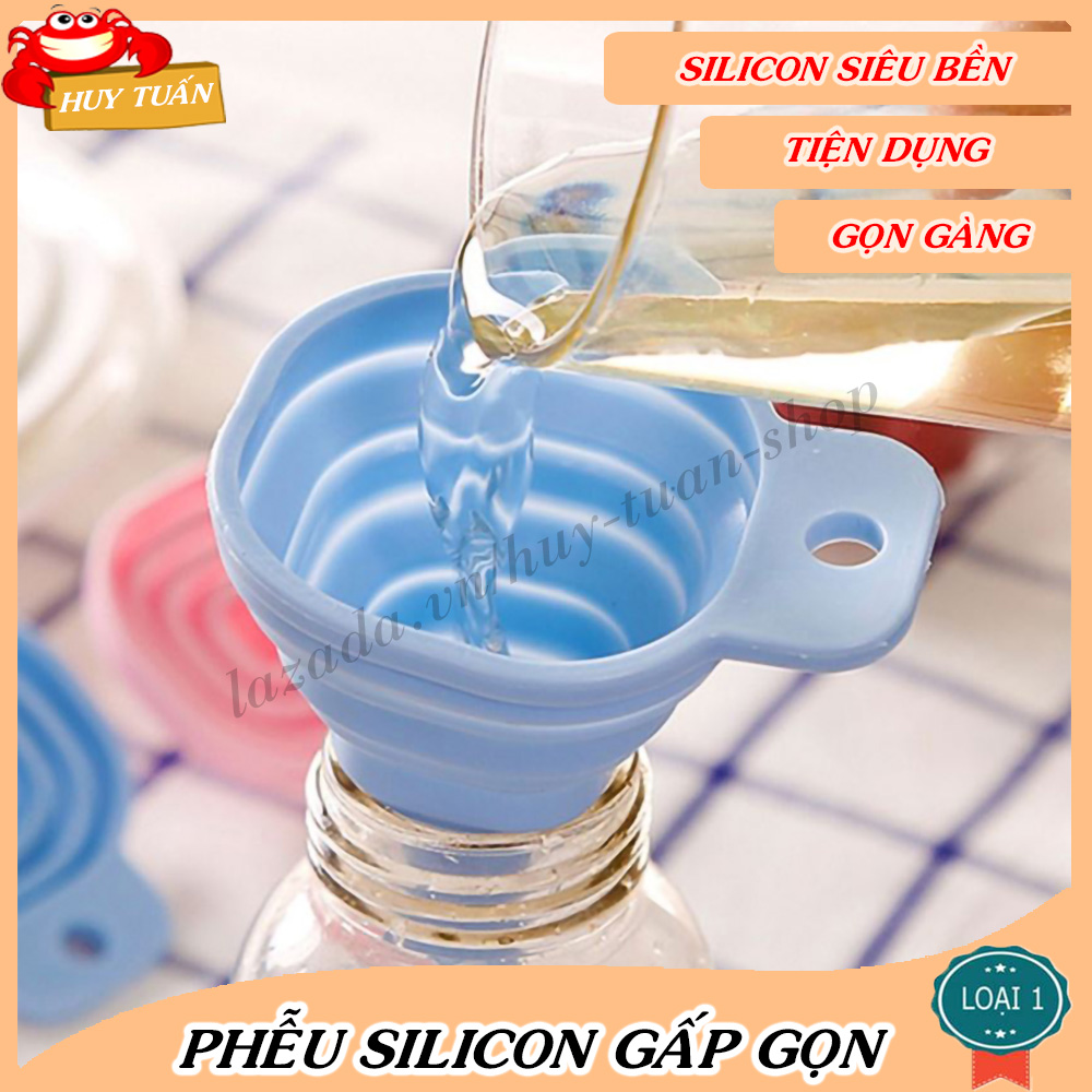 Phễu gấp gọn nhỏ xinh chất liệu silicon chịu nhiệt tốt Huy Tuấn