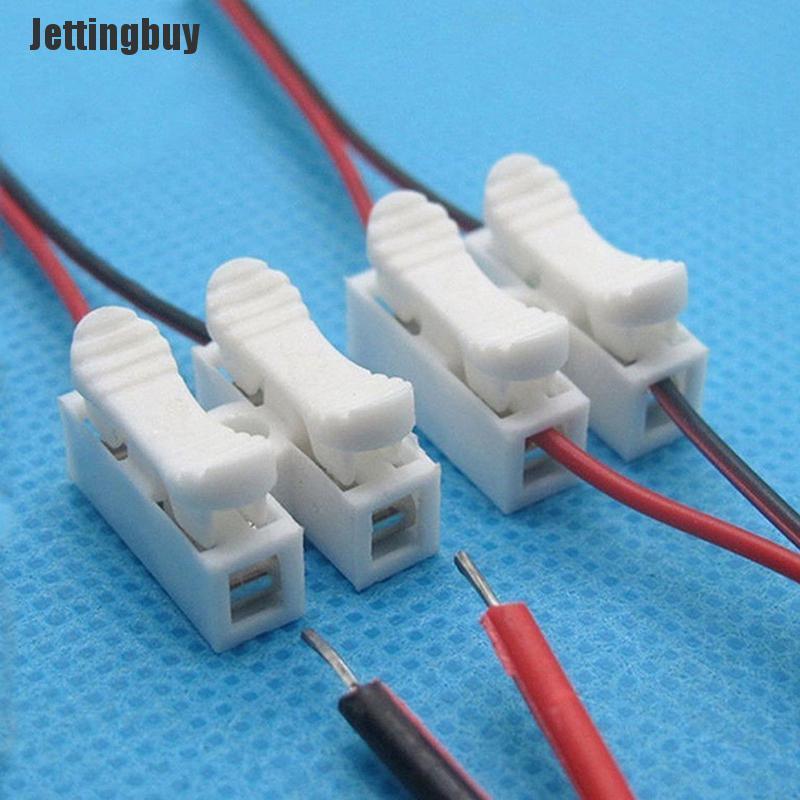 Jettingbuy 30 Pcs Electrical Cable Connectors Quick Splice Lock Wire Terminals Self Locking