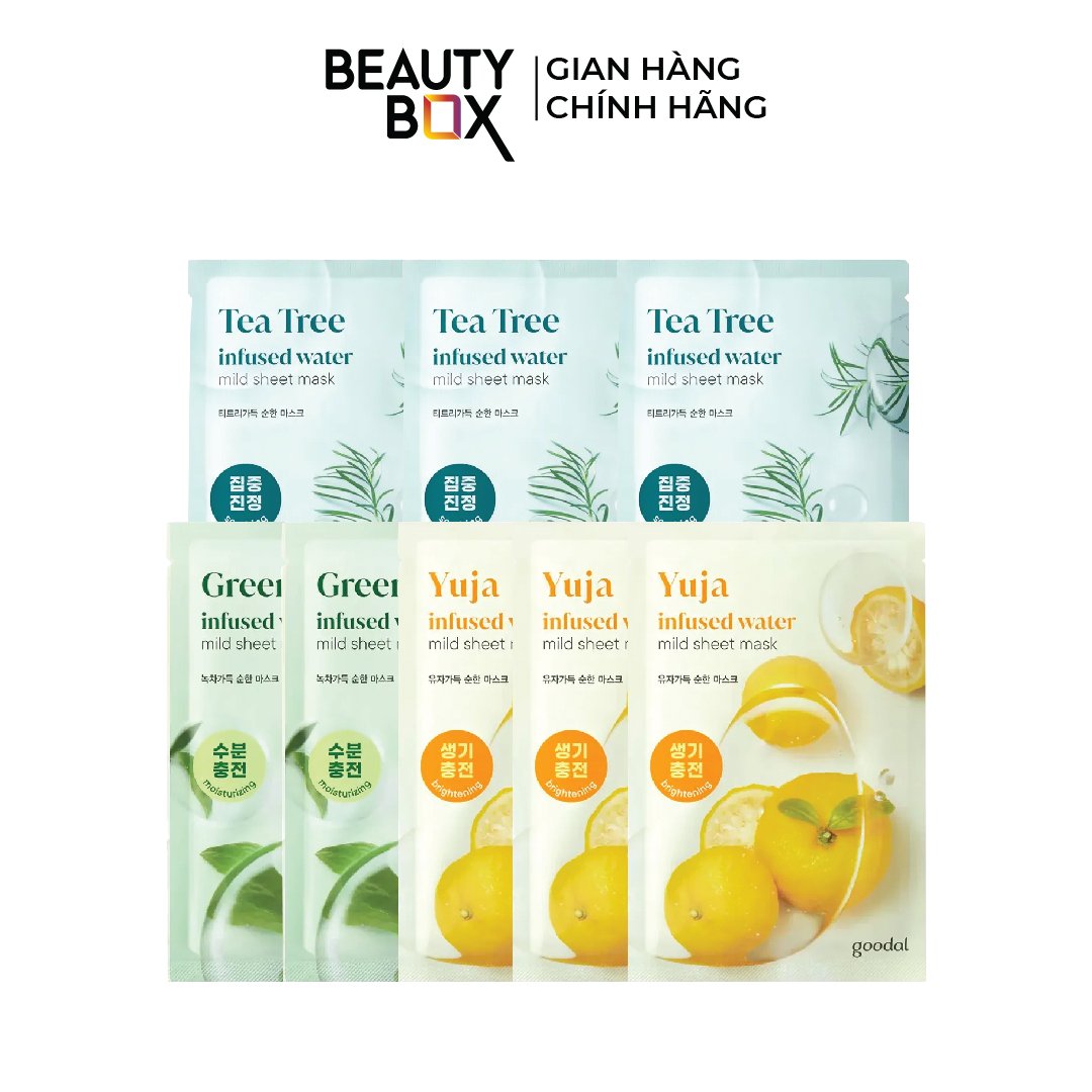 Combo 8 Mặt Nạ Giấy Goodal Infused Water Mild Sheet Mask 20g