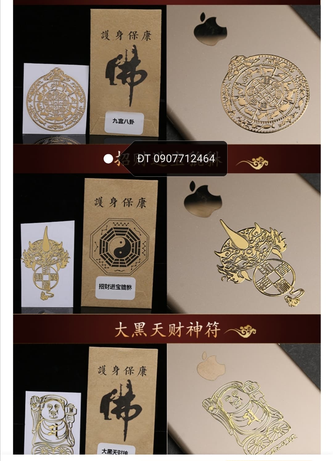 [HCM]12 con giáp vàng cao cấp sticker dán điện thoại