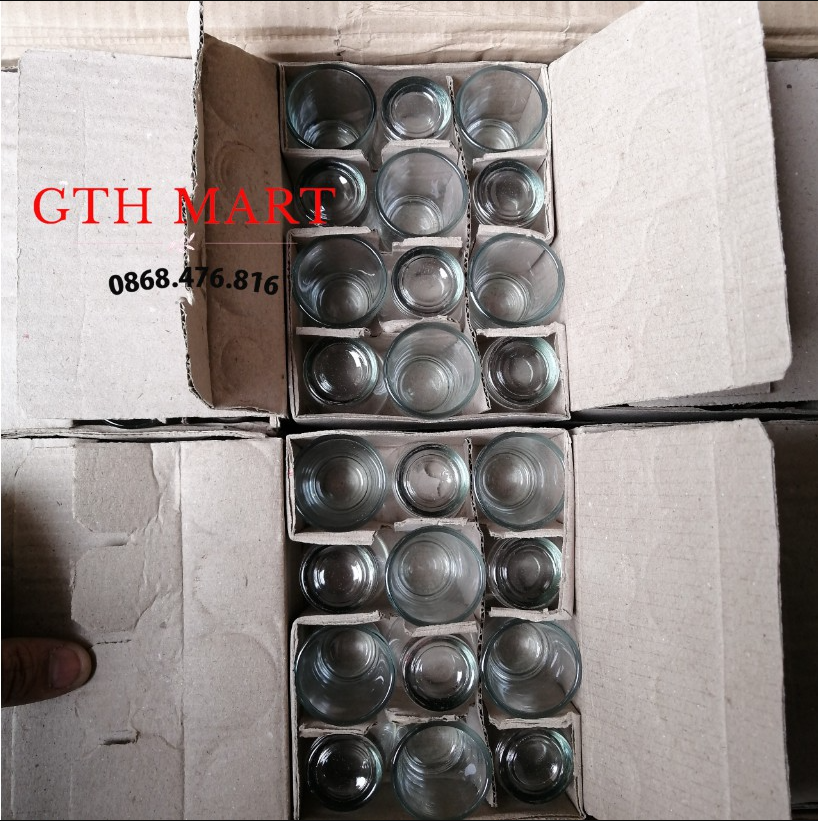 Combo 12 chén thủy tinh uống rượu-GTH Mart