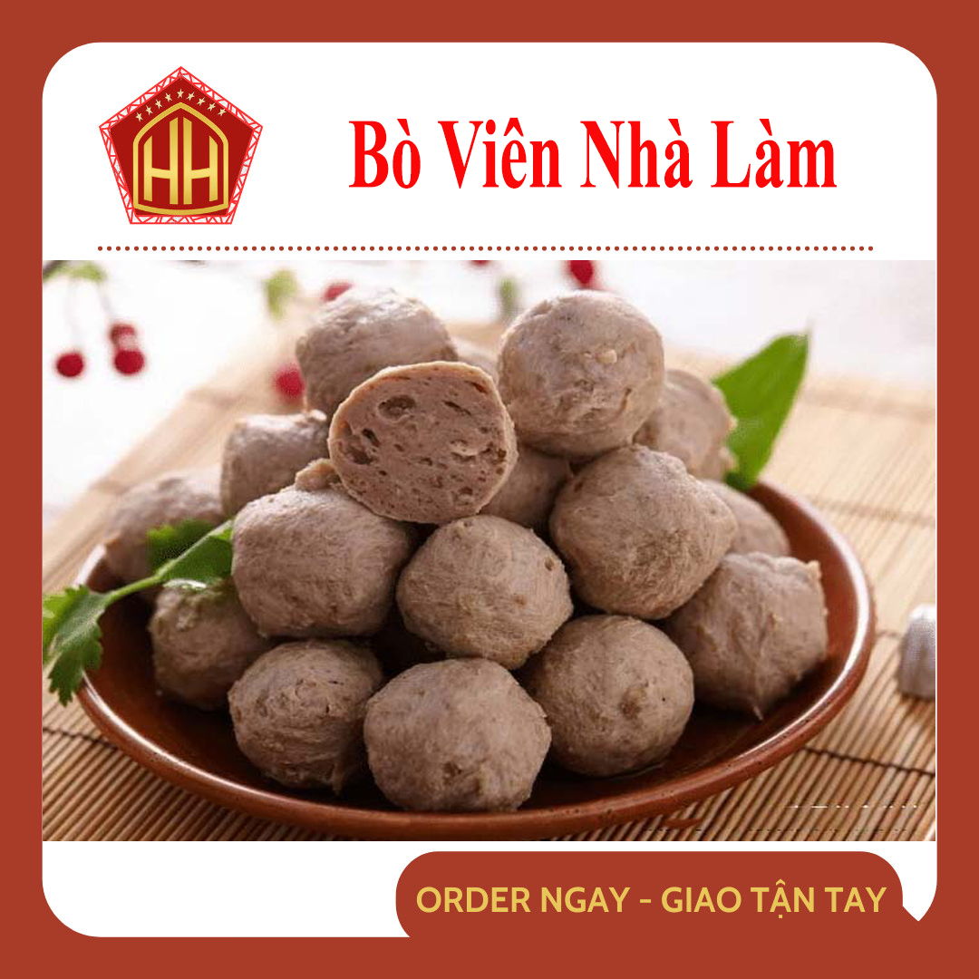 [Chỉ Giao HCM] Bò Viên Gân Nhà Làm (1kg)
