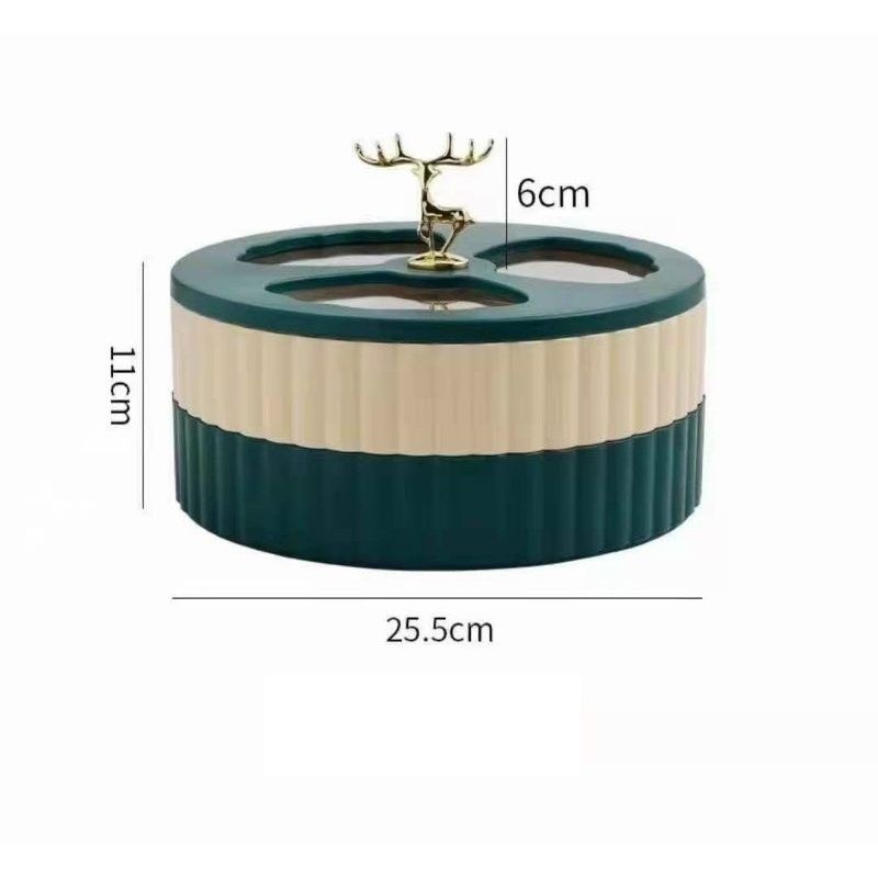 Khay đựng bánh keo tết, mứt tết hình hươu