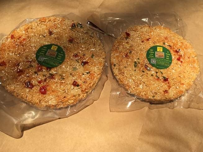 Cơm cháy nếp chiên chà bông 120G - Đồ ăn vặt