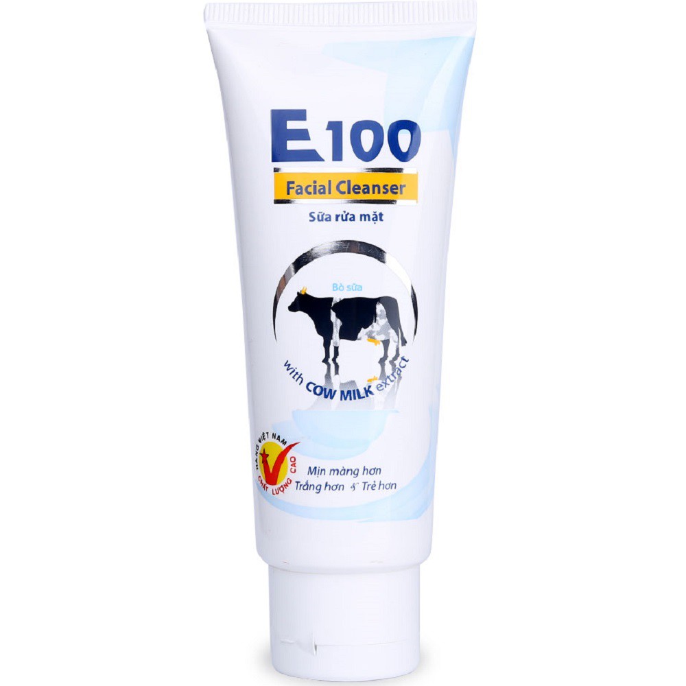 [HCM]Sữa rửa mặt E100 tinh chất sữa bò 80ml