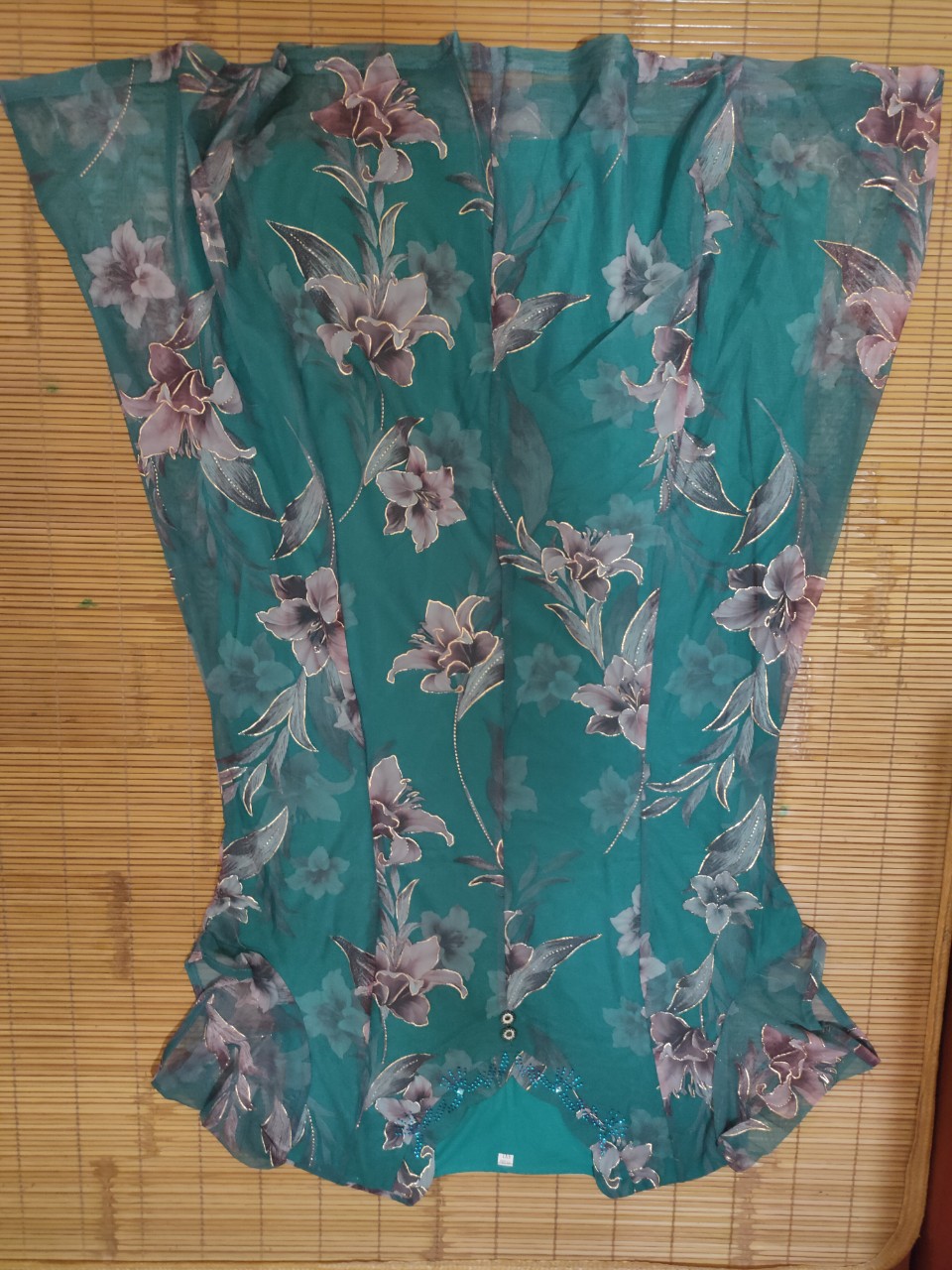 Váy hoa ngắn tay cho mẹ