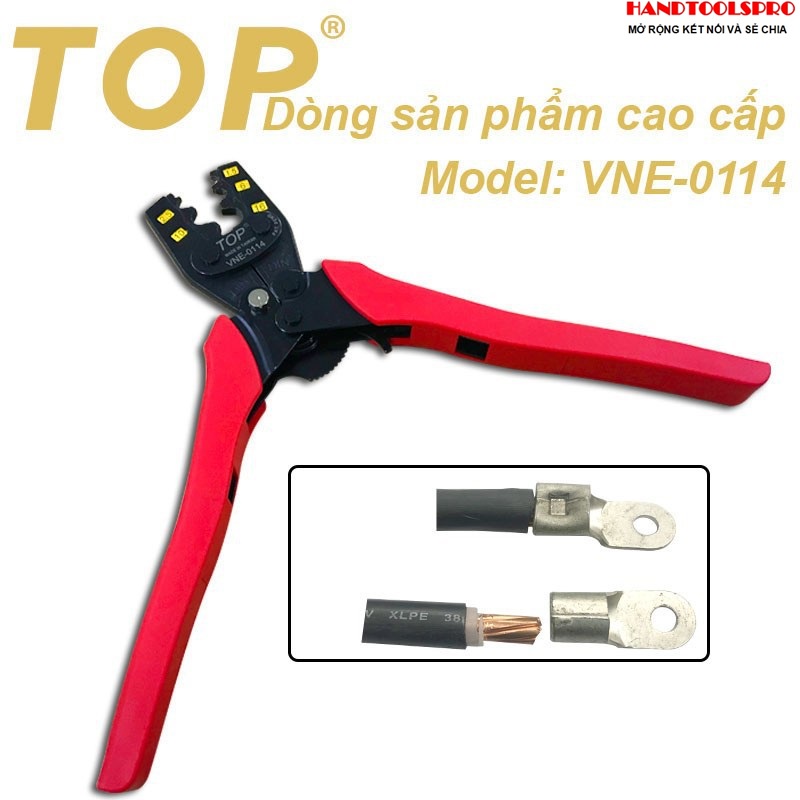 Kìm bấm đầu cosse số 14 TOP VNE-0114 (1.25-14mm2)