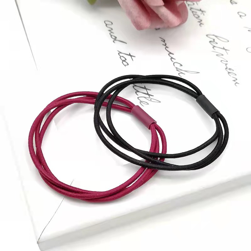 Dây buộc tóc chun 3 sợi co giãn siêu bề