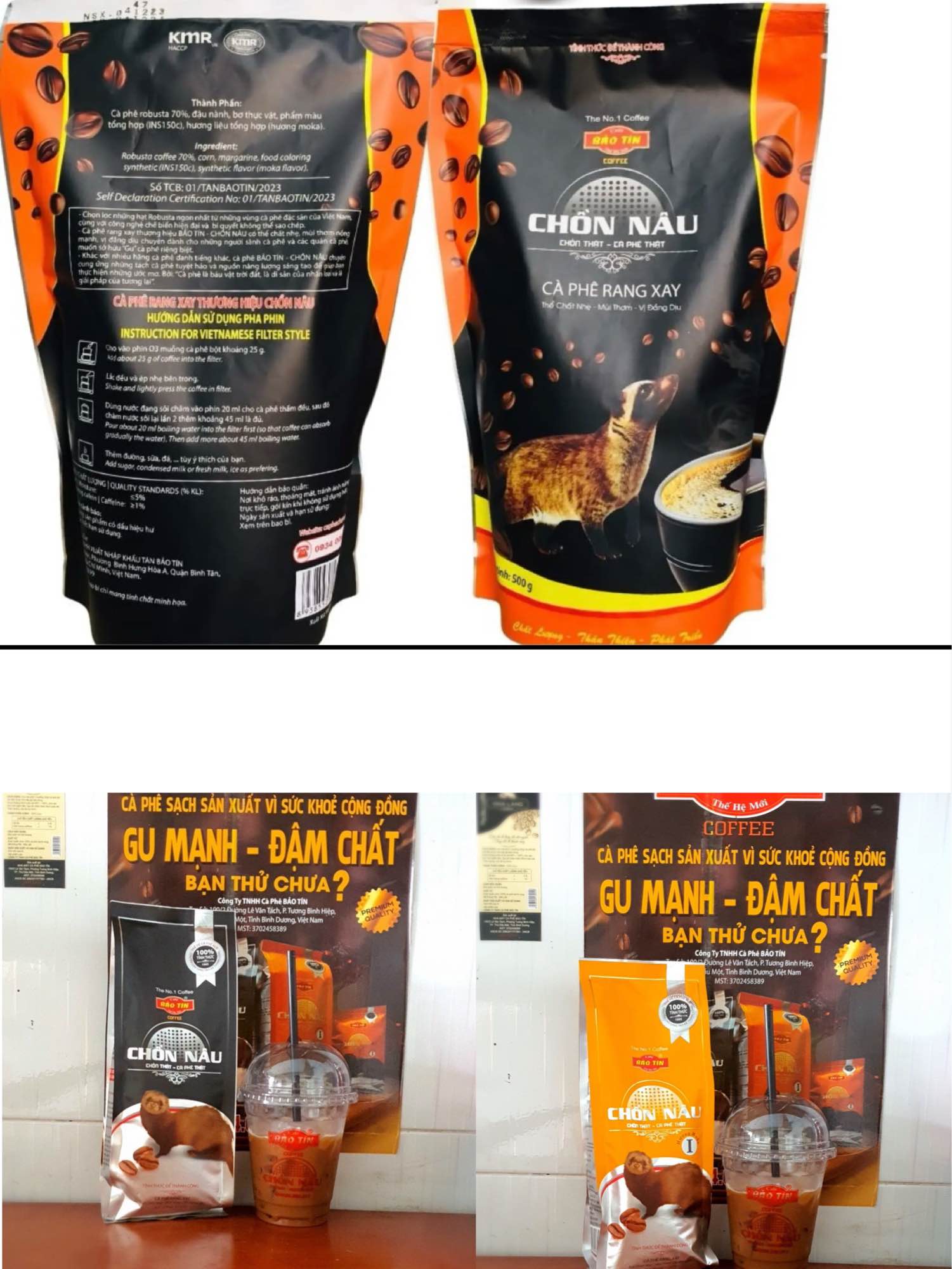 Cà Phê Chồn Bảo Tín 500GR cao cấp thơm ngon tròn vị