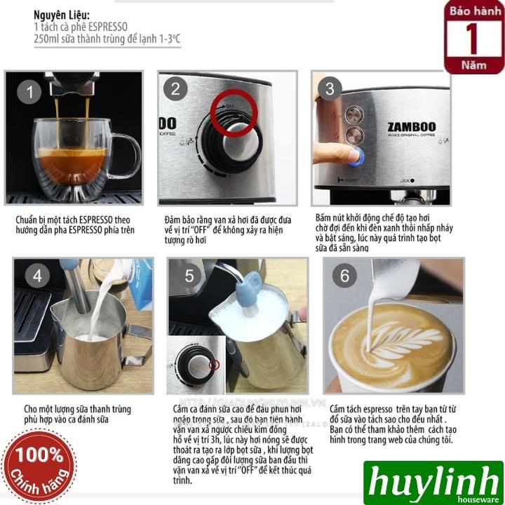 Máy pha cà phê Espresso Zamboo ZB-88CF - Tặng 500 gram cafe