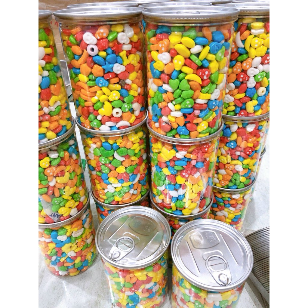 1kg Kẹo Ngũ Sắc Thái lan Lon PET