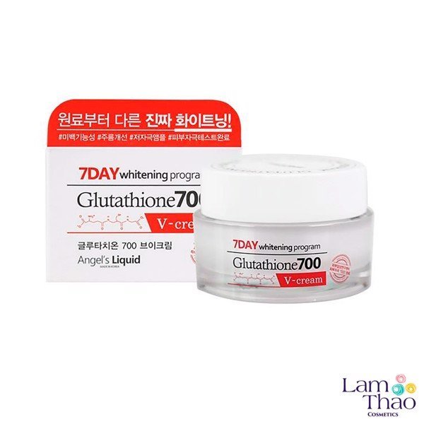 Kem Dưỡng Trắng Da Angel’s Liquid 7 Day Whitening Program Glutathione 700 V-cream cao cấp
