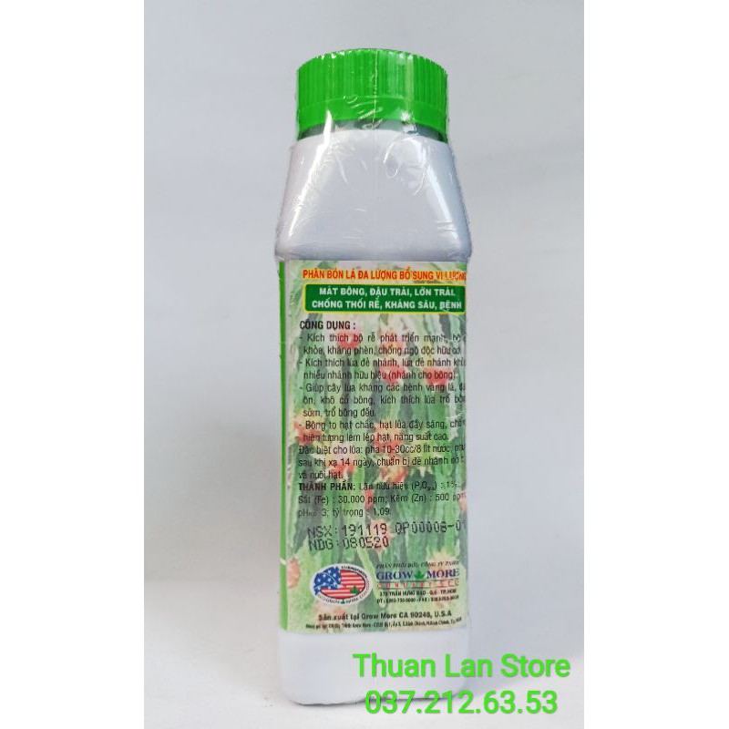 Phân Bón Hữu Cơ Root Plex Từ Tảo Biển 500ml