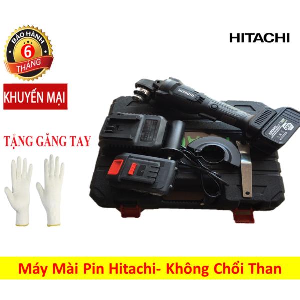 Máy mài góc chạy pin Hitachi điện áp 21v, dung lượng 5.0Ah- Máy mài góc 2 pin không chổi than