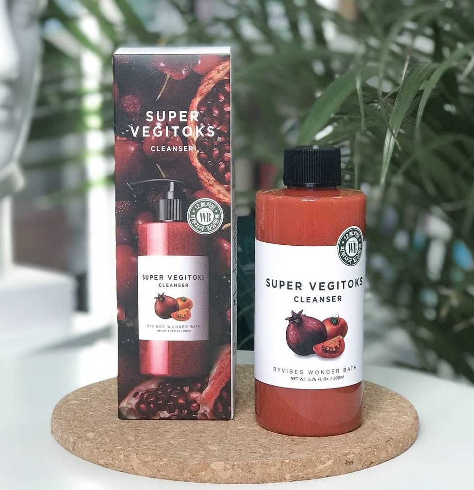 (SUPER VEGITOKS) Sữa Rửa Mặt Byvibes Wonder Bath Super Vegitoks Cleanser 300ml