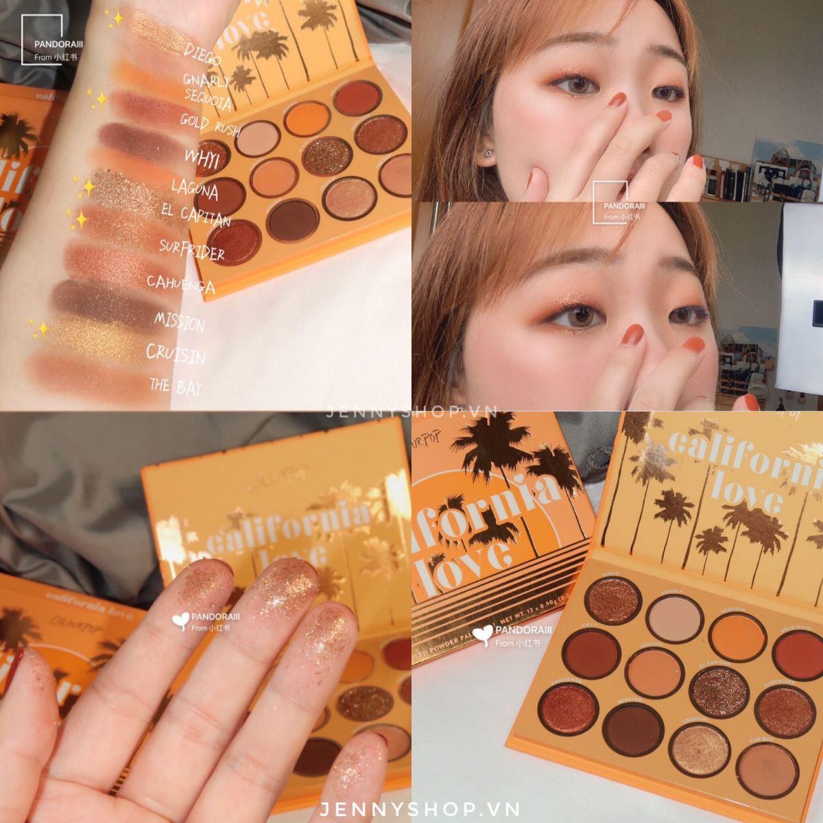 Bảng Phấn Mắt 12 Ô MOONDUFT CALIFORNIA LOVE