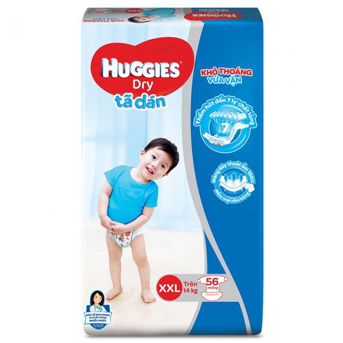 [HCM]Bỉm - Tã dán Huggies size XXL - 56 miếng (Cho bé trên 14kg)