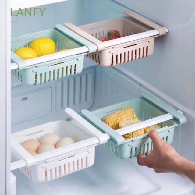 Rổ cài tủ lạnh tiện dụng rổ đựng đồ tủ lạnh