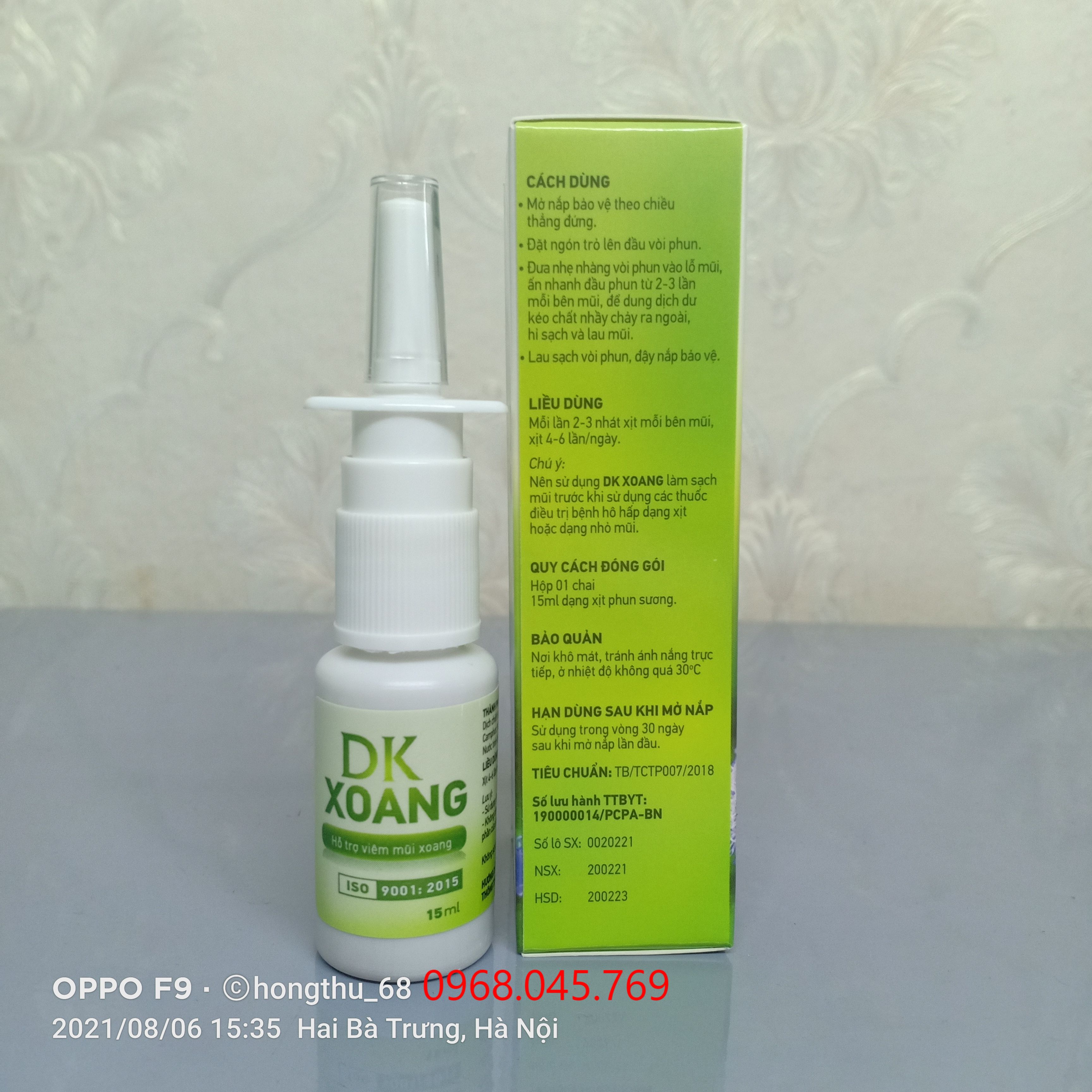 Xịt mũi Dk Xoang - Lọ 15ml