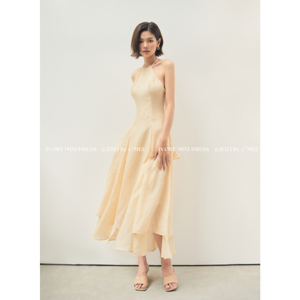 [CMEE] Đầm cổ yếm Aurora Midi Dress