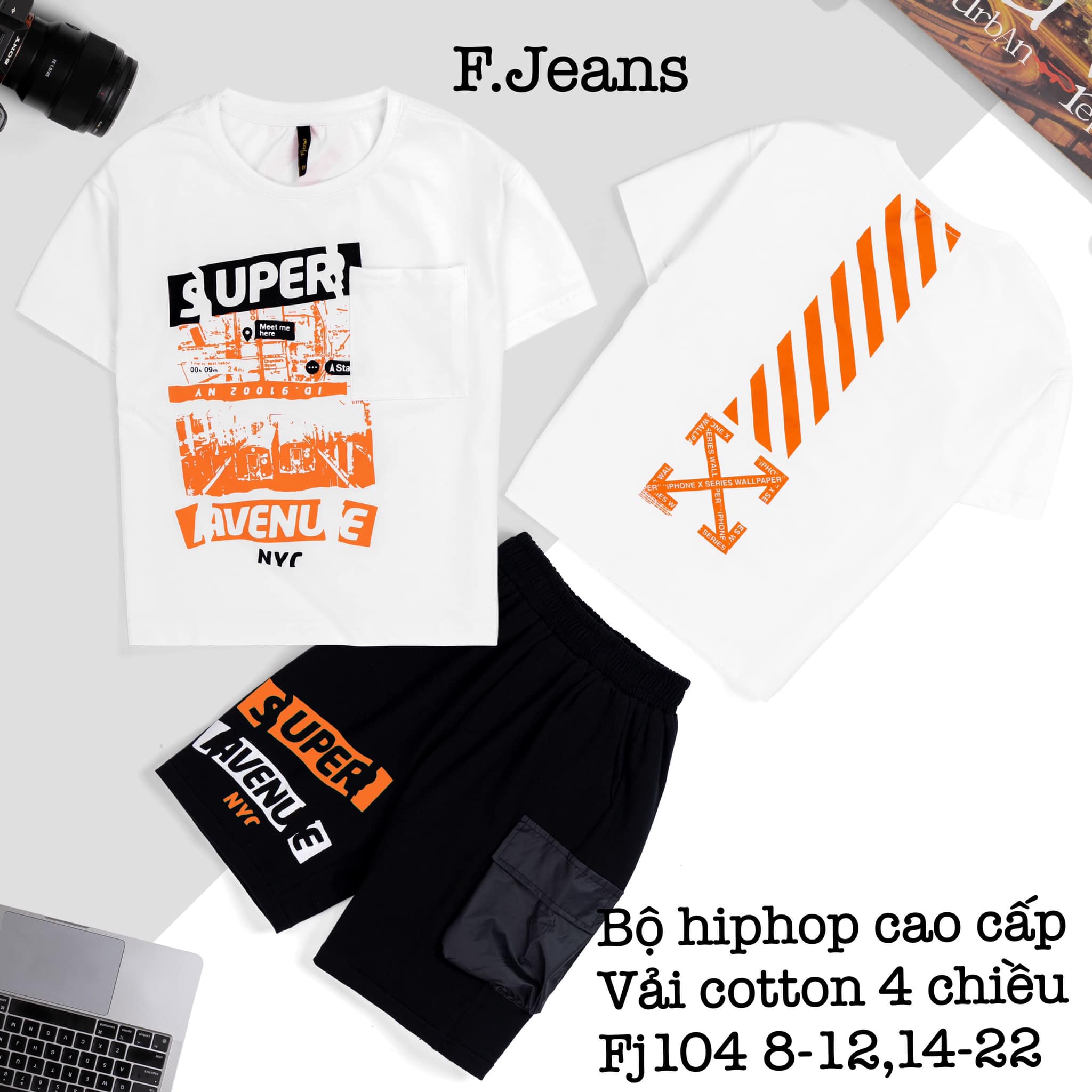 Bộ Hip hop Cotton cao cấp Sài Gòn (27-60kg)