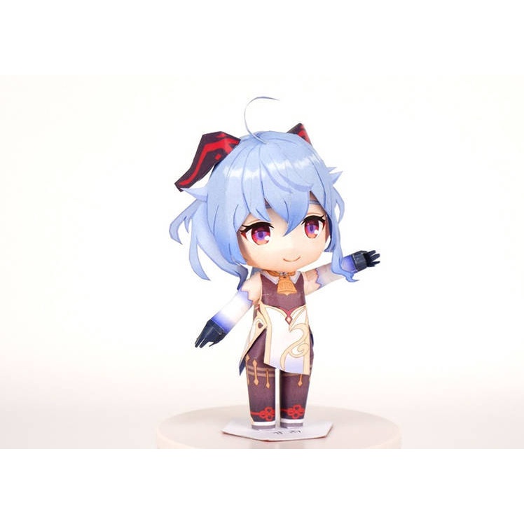Mô hình giấy Ganyu Chibi Game Genshin Impact TS13