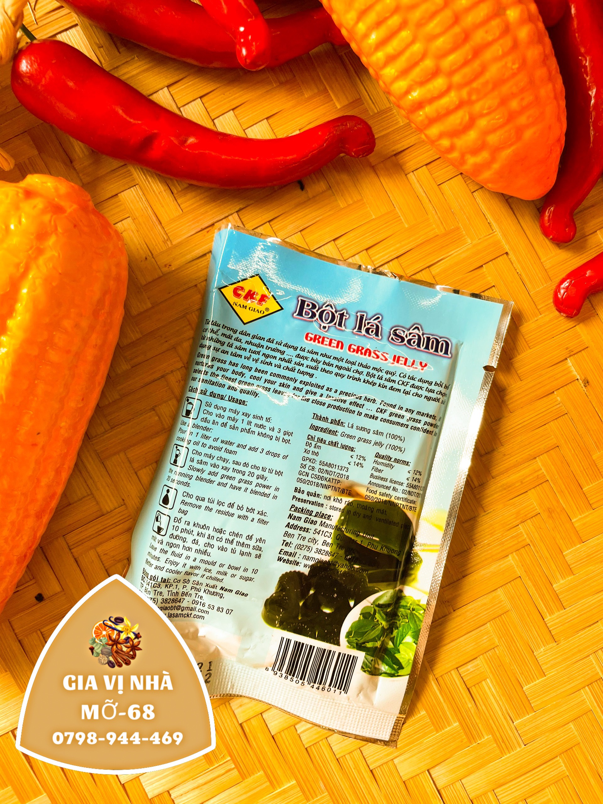 BỘT LÁ SƯƠNG SÂM NAM GIAO 7,5GR