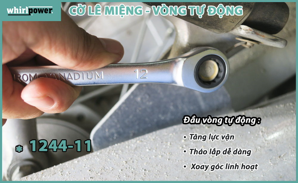 Cờ lê vòng miệng tự động Whirlpower