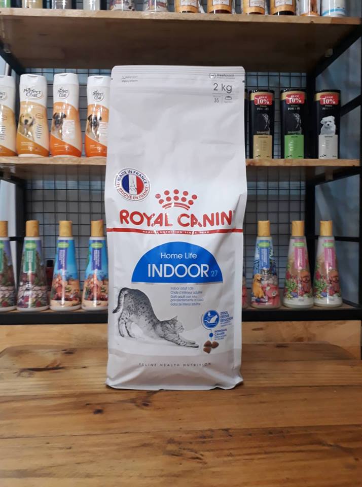 Royal Canin Indoor 2kg hạt khô thức ăn cho mèo trưởng thành lớn hơn 12 tháng tuổi sản xuất tại pháp